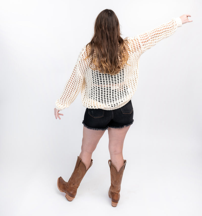 Breezy Open-Knit Sweater