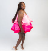 Life of the Party: Pink Ombre Ruffle Mini