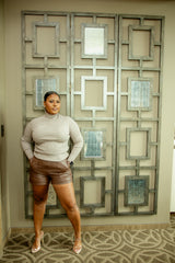 Ribbed MockKnit Top