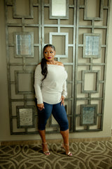 One Shoulder Knit Top
