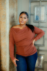 One Shoulder Knit Top